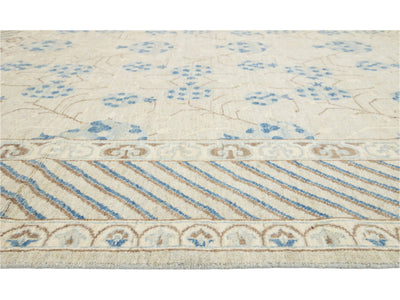 Modern Khotan Wool Rug 9 X 13