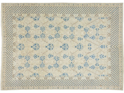 Modern Khotan Wool Rug 9 X 13