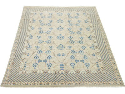 Modern Khotan Wool Rug 9 X 13