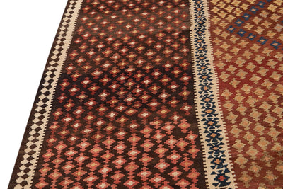 Vintage Persian Kilim Wool Rug 10 X 16