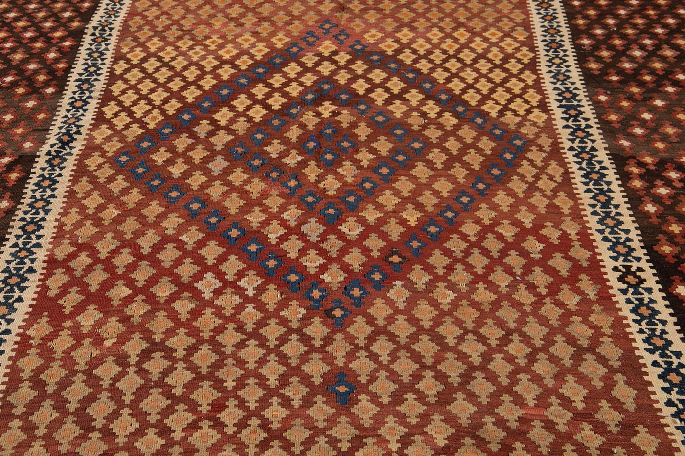 Vintage Persian Kilim Wool Rug 10 X 16