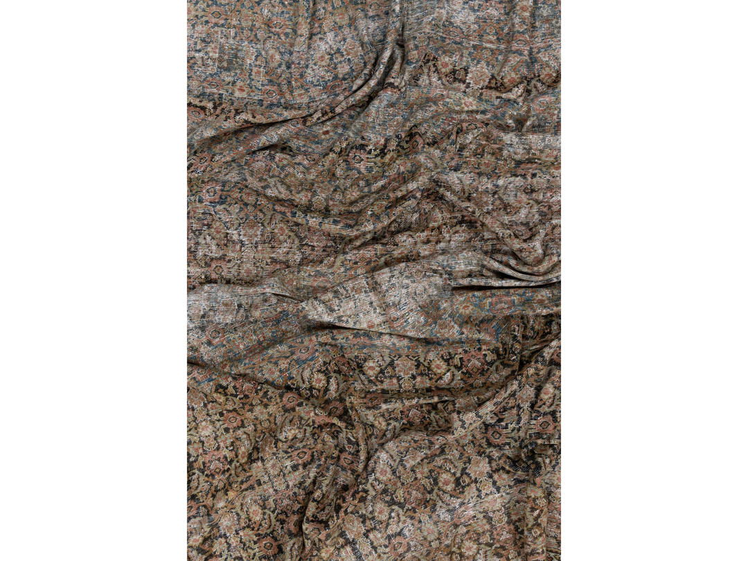 Antique Persian Mahal Wool Rug 11 X 15