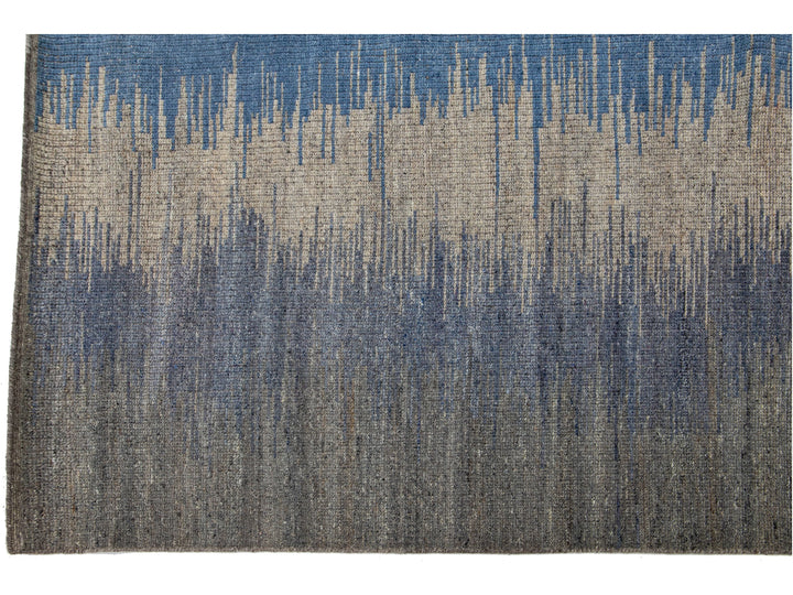 Modern Kilim Flatweave Wool Rug 8 X 10
