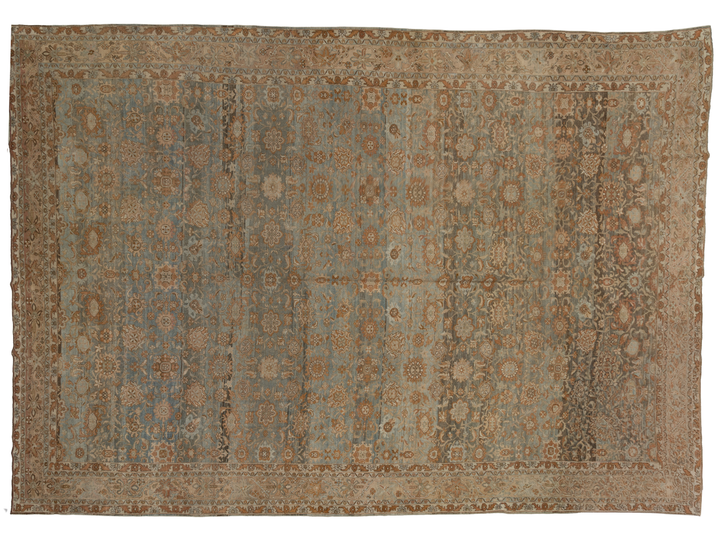 Antique Persian Malayer Wool Rug 12 X 17