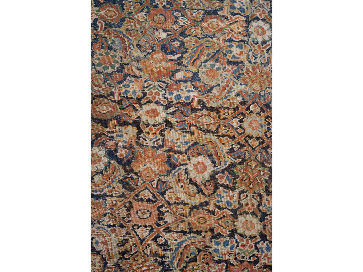 Antique Persian Mahal Wool Rug 13 X 14