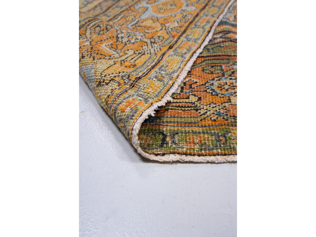 Antique Persian Mahal Wool Rug 13 X 14