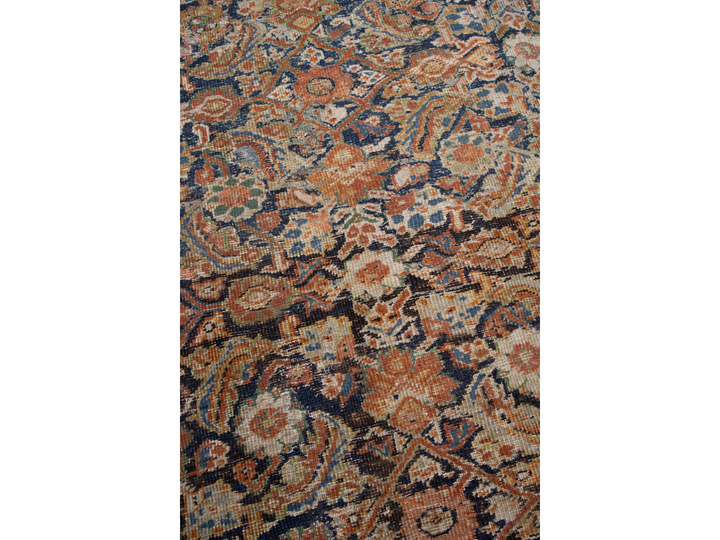 Antique Persian Mahal Wool Rug 13 X 14