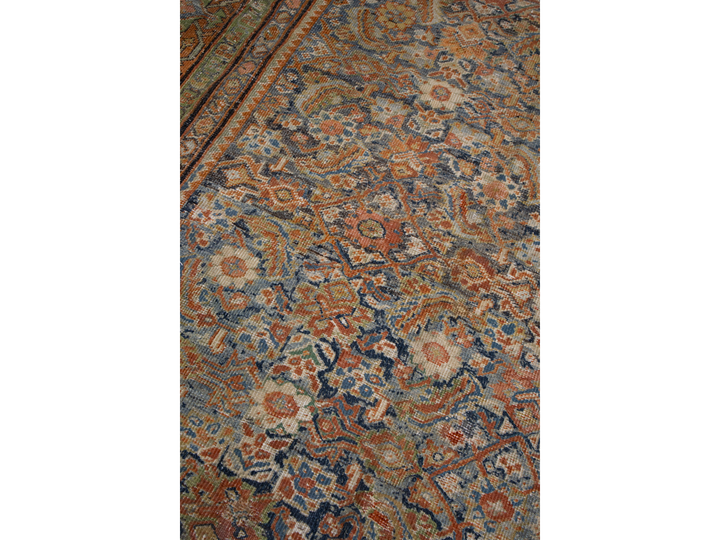 Antique Persian Mahal Wool Rug 13 X 14