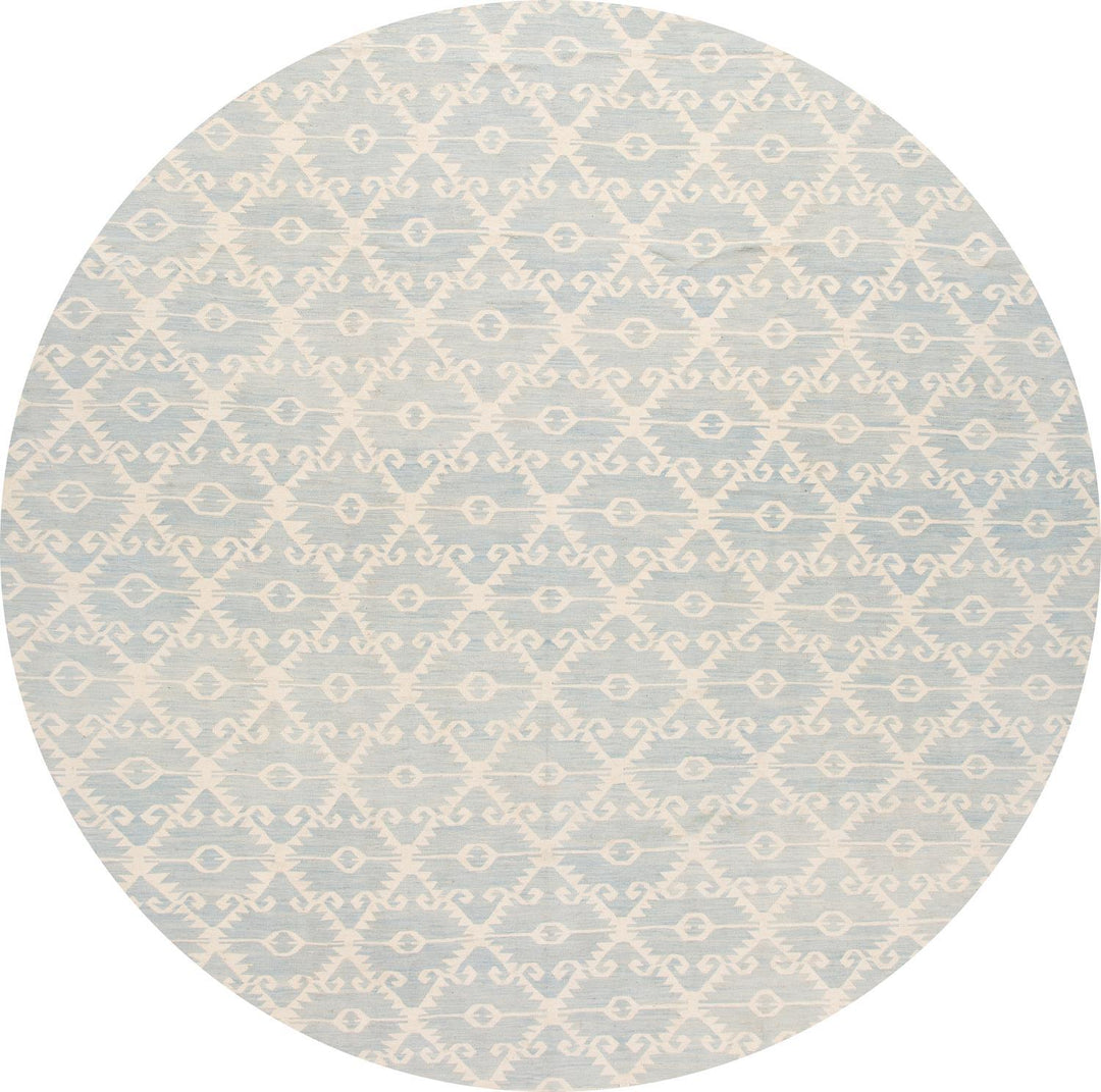 Modern Flatweave Kilim Wool Rug 13 X 15