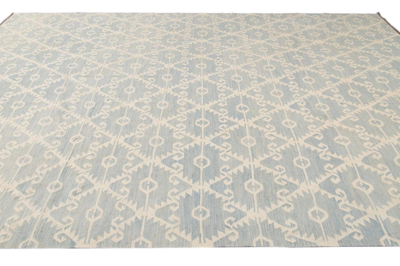 Modern Flatweave Kilim Wool Rug 13 X 15