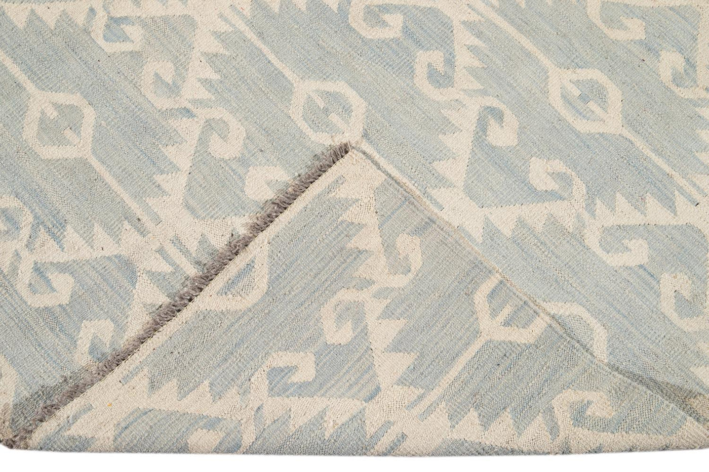 Modern Flatweave Kilim Wool Rug 13 X 15