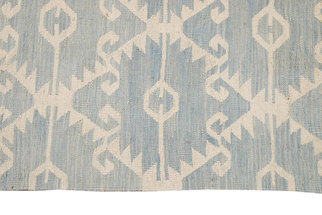 Modern Flatweave Kilim Wool Rug 13 X 15
