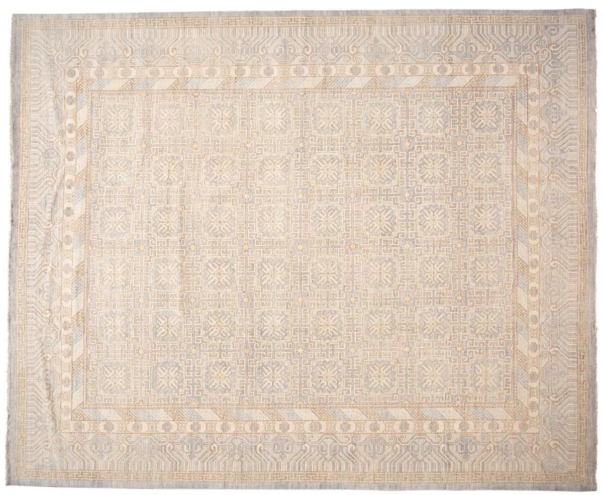 Modern Khotan-Style Oversize Wool Rug 12 X 15