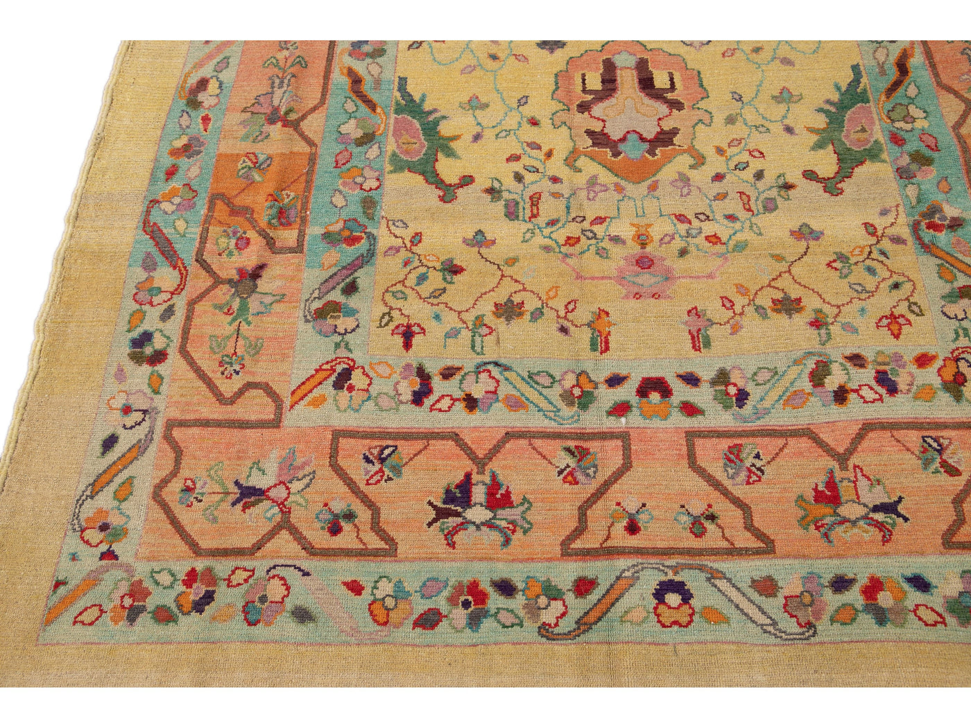 Transitional Revival Wool Rug 6 X 9