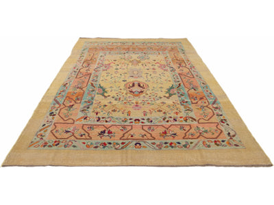 Transitional Revival Wool Rug 6 X 9