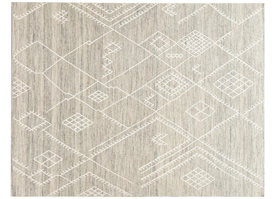 Modern Indian Flatweave Wool Rug 9 X 12