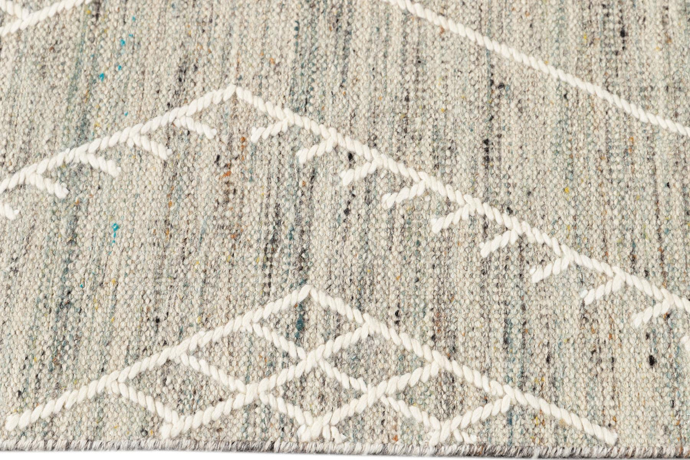 Modern Indian Flatweave Wool Rug 9 X 12