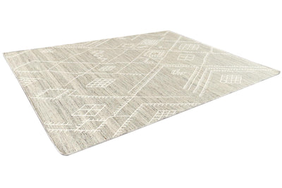 Modern Indian Flatweave Wool Rug 9 X 12