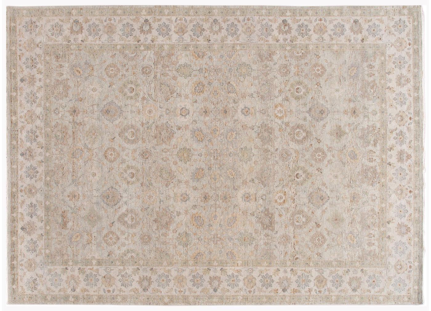 Modern Indian Artisan Wool Rug 10 X 14