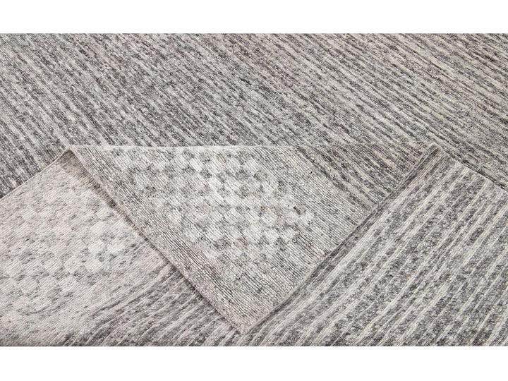Contemporary Textured Loop Wool Rug 12 X 15