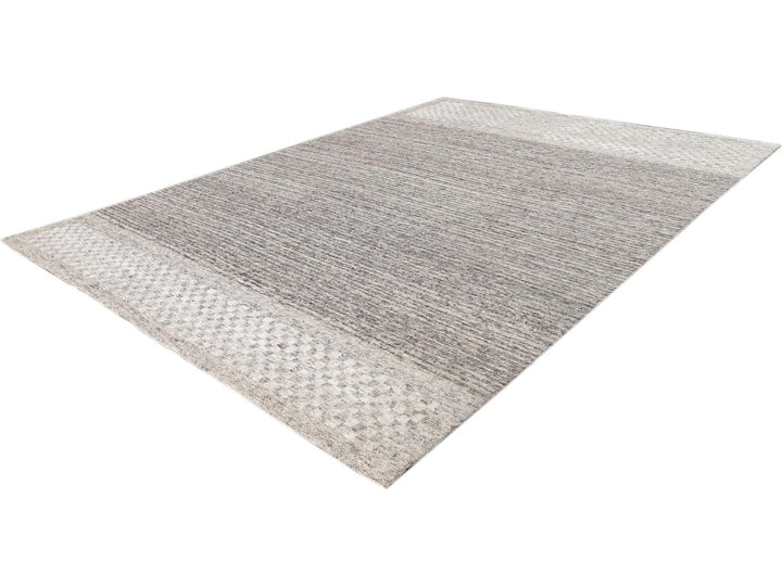 Contemporary Textured Loop Wool Rug 12 X 15