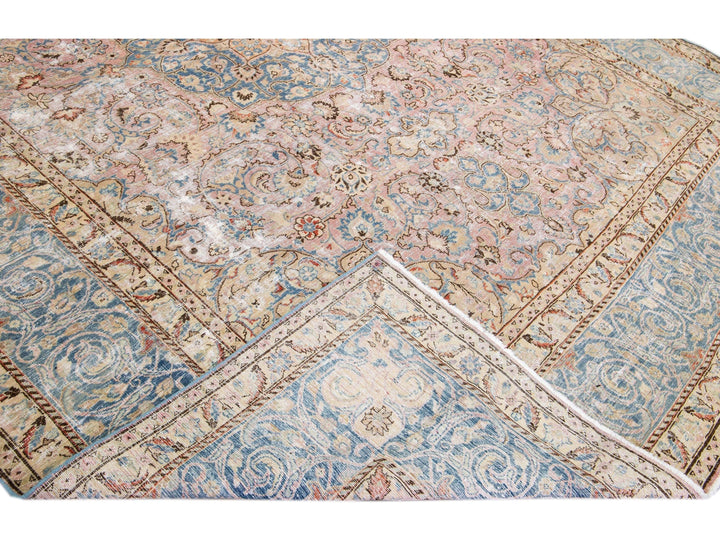 Vintage Distressed Wool Rug 10 X 13
