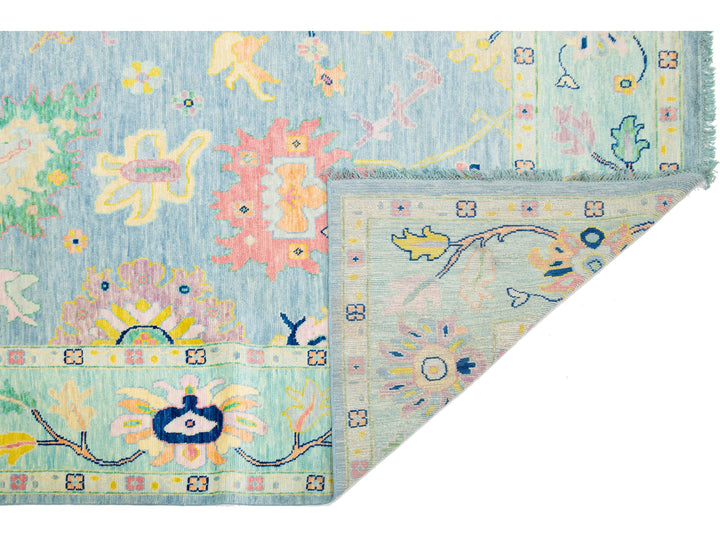 Modern Oushak Wool Rug 12 X 15