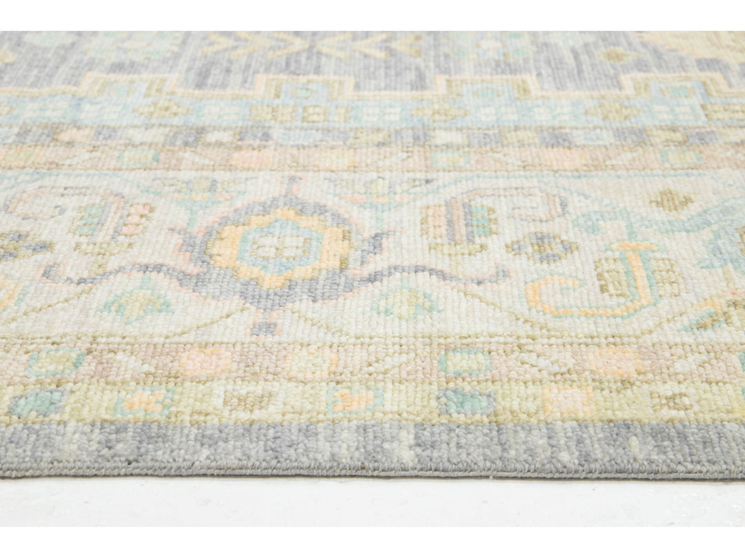 Modern Oushak Wool Rug 12 X 15