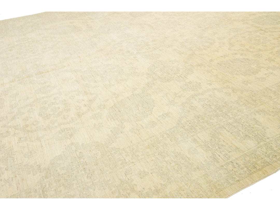 Modern Peshawar Wool Rug 12 X 18