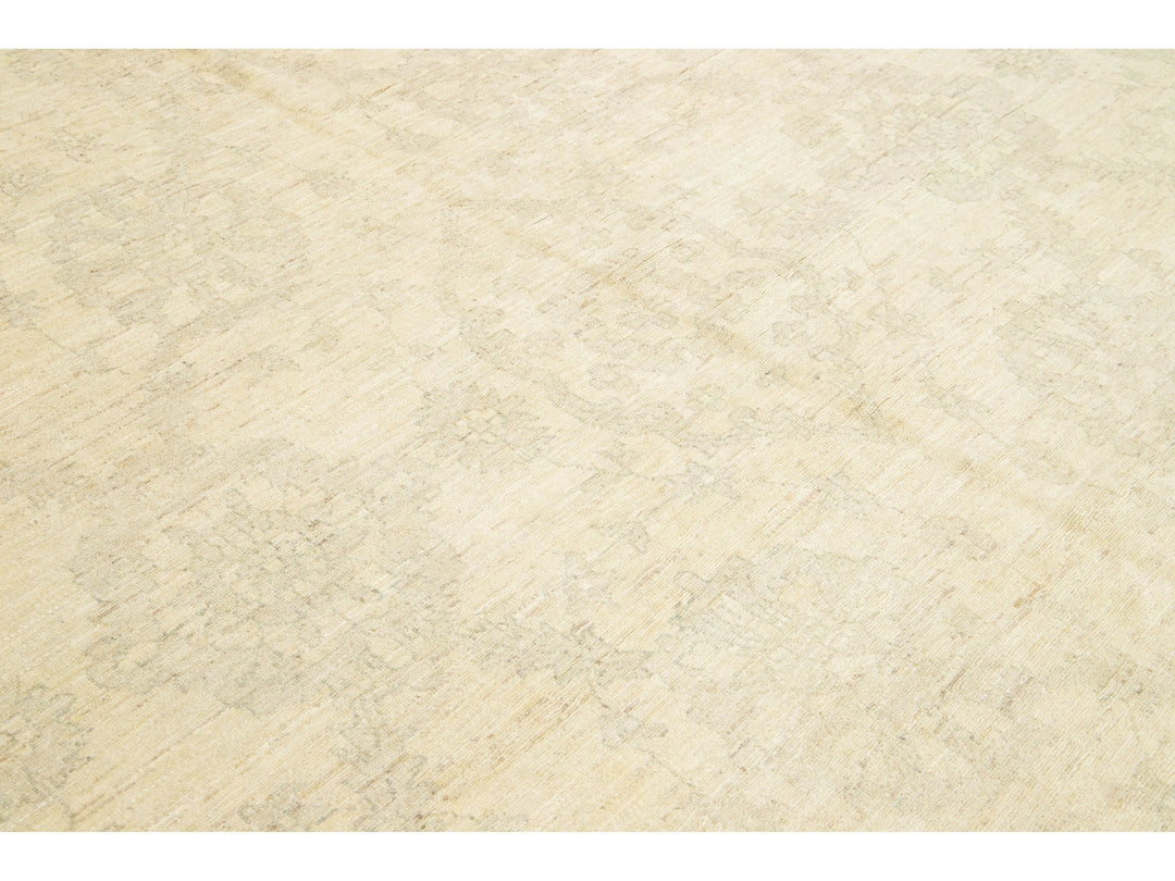 Modern Peshawar Wool Rug 12 X 18