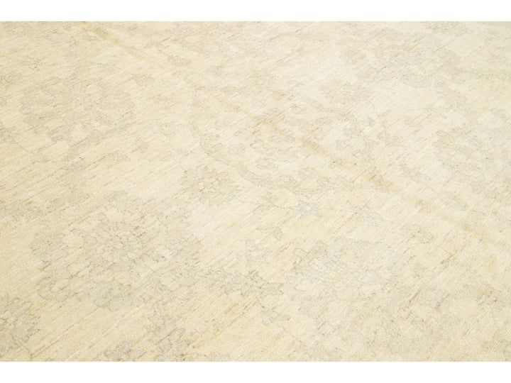 Modern Peshawar Wool Rug 12 X 18
