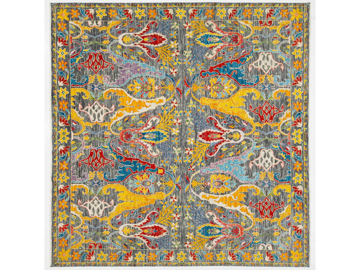 Modern Oushak Wool Rug 12 X 12