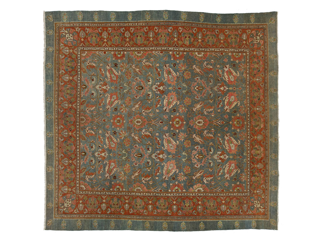 Antique Malayer Wool Rug 11 X 12