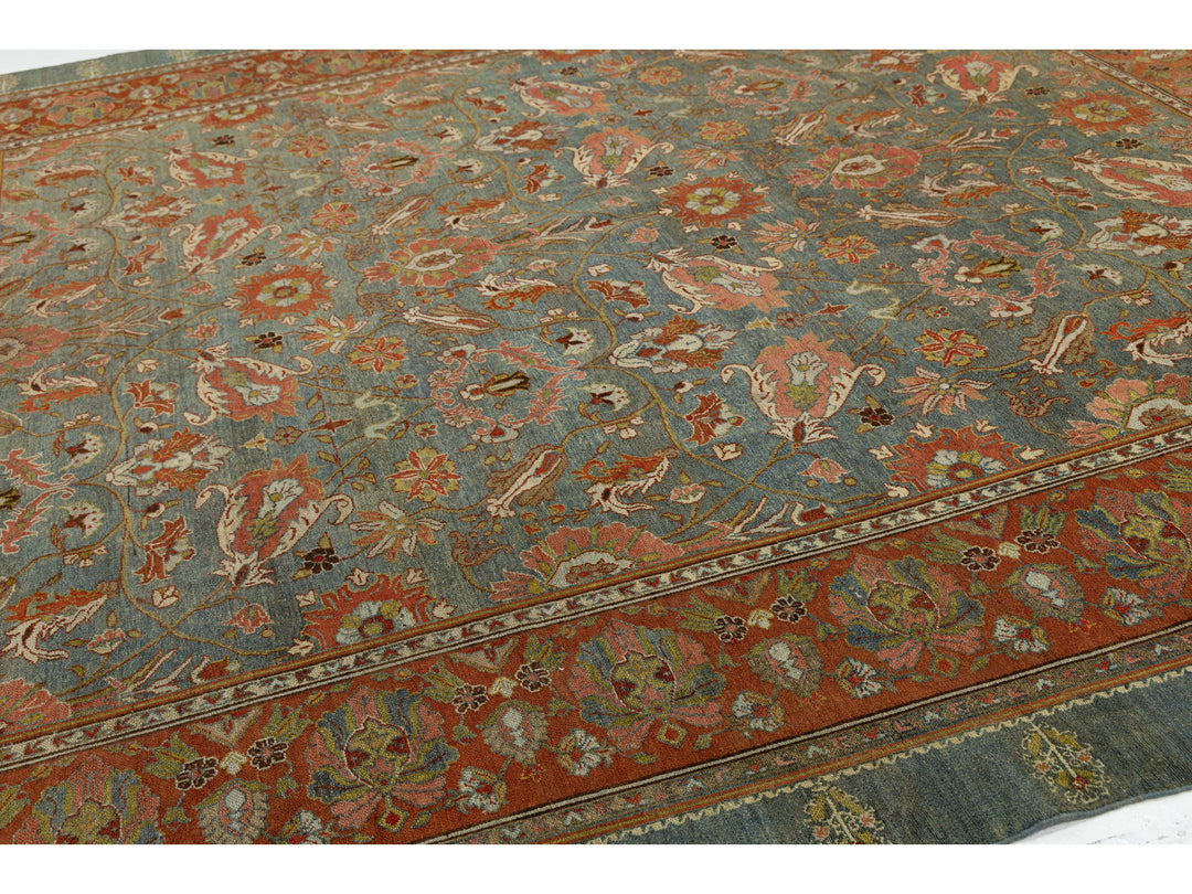 Antique Malayer Wool Rug 11 X 12