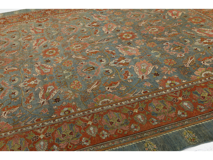 Antique Malayer Wool Rug 11 X 12