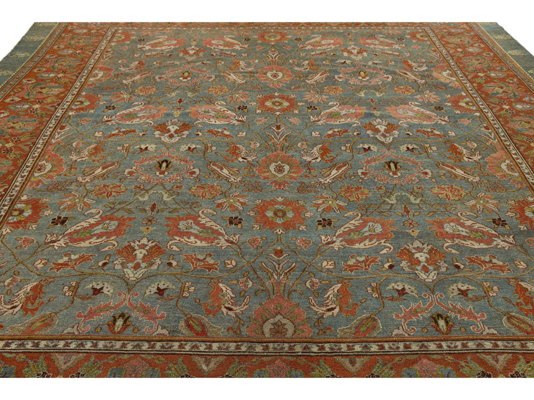 Antique Malayer Wool Rug 11 X 12