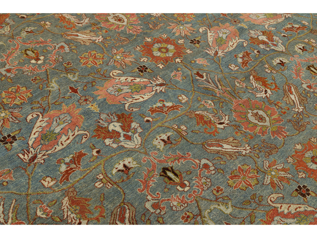 Antique Malayer Wool Rug 11 X 12