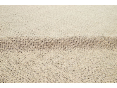 Modern Flatweave Wool Rug 12 X 15