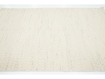 Modern Felted Wool Rug 5 X 8