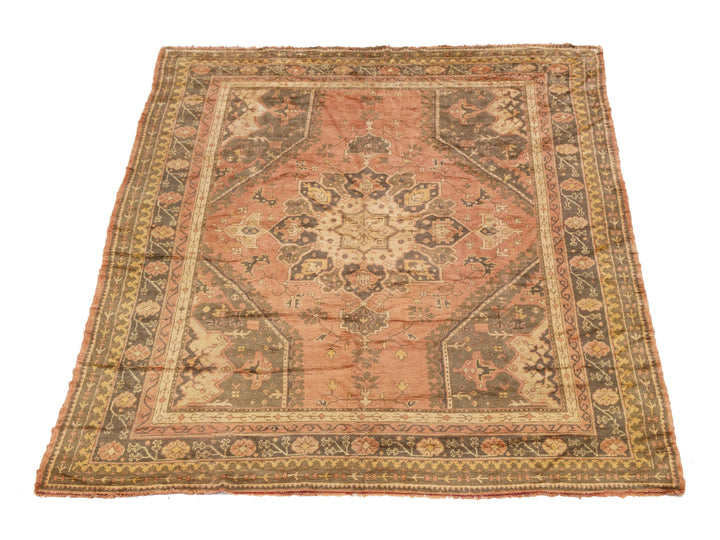Antique Turkish Oushak Wool Rug 10 X 11