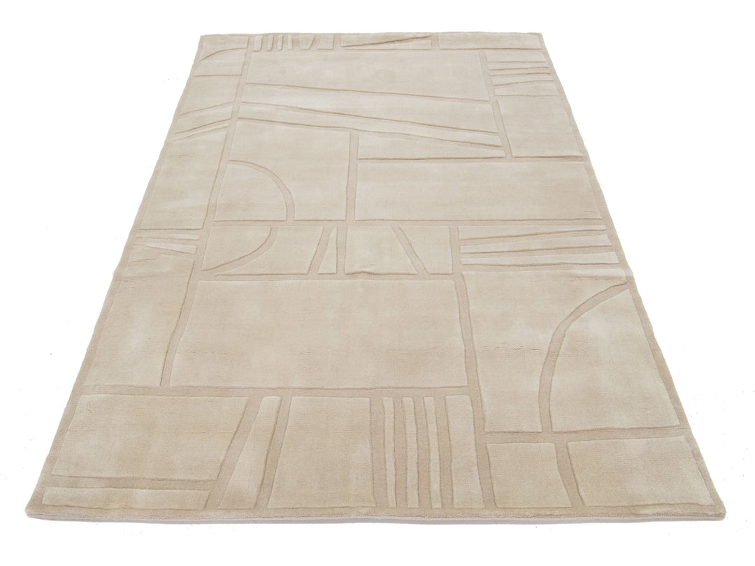 Modern Wool Rug 5 X 8