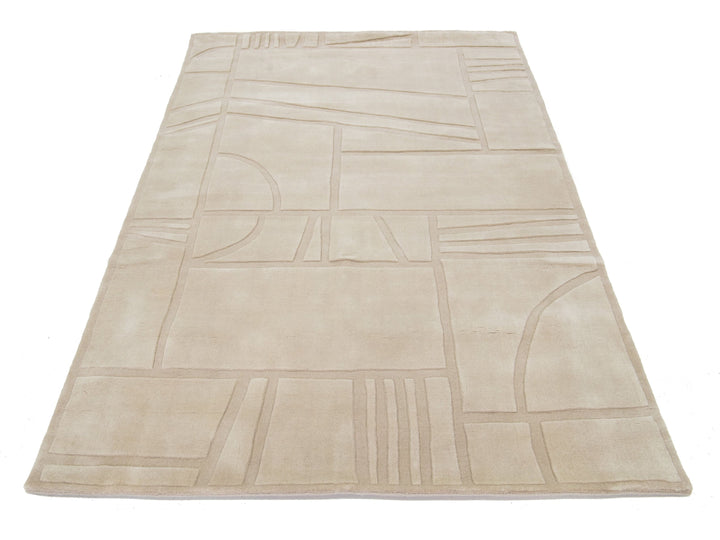 Modern Wool Rug 5 X 8