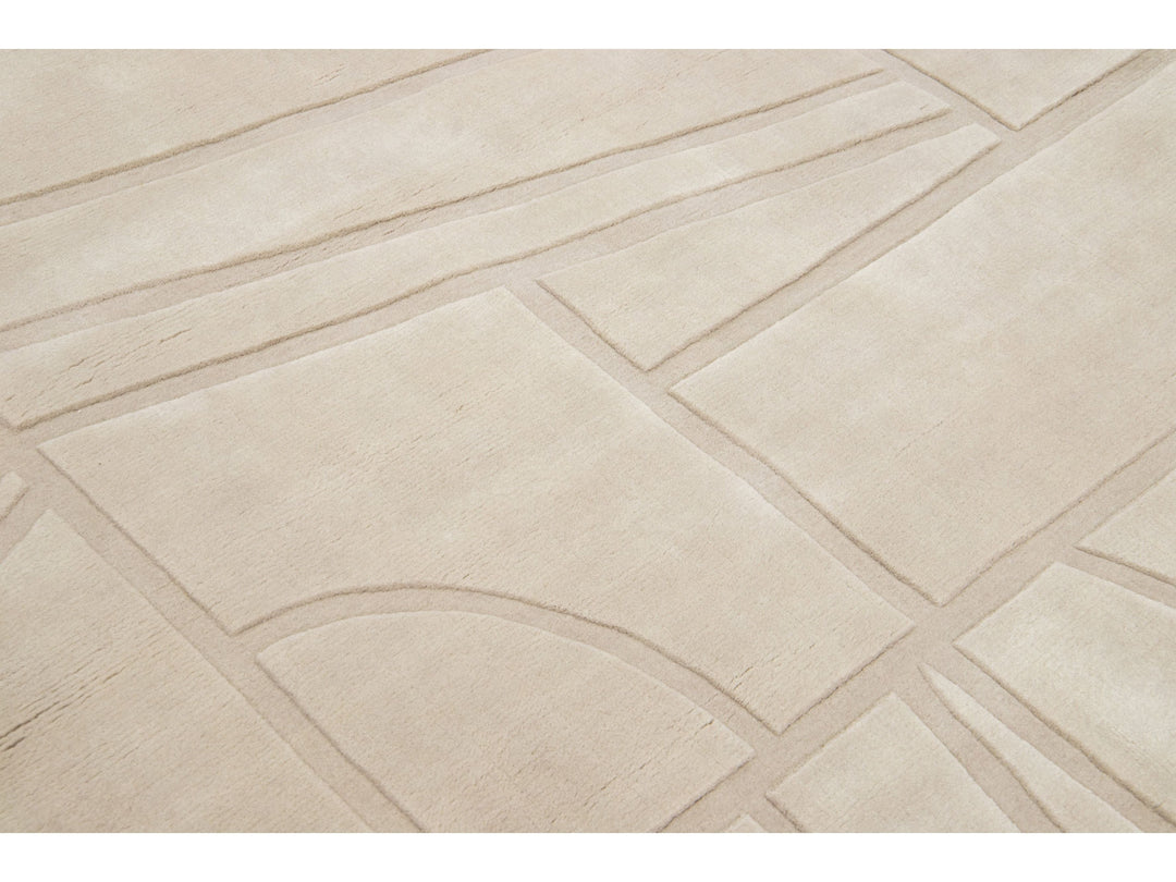 Modern Wool Rug 5 X 8
