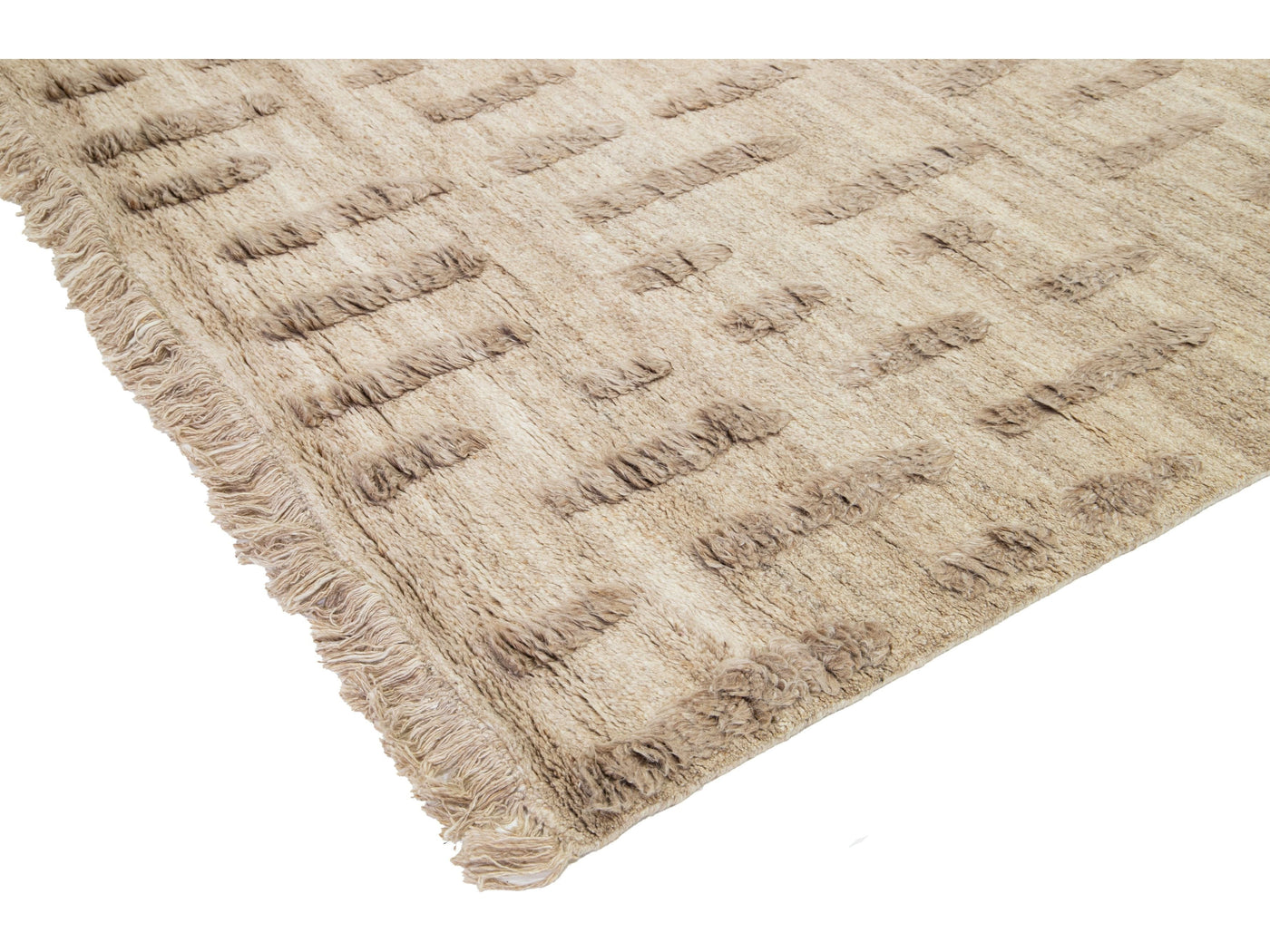 Modern Moroccan Wool Rug 12 X 15