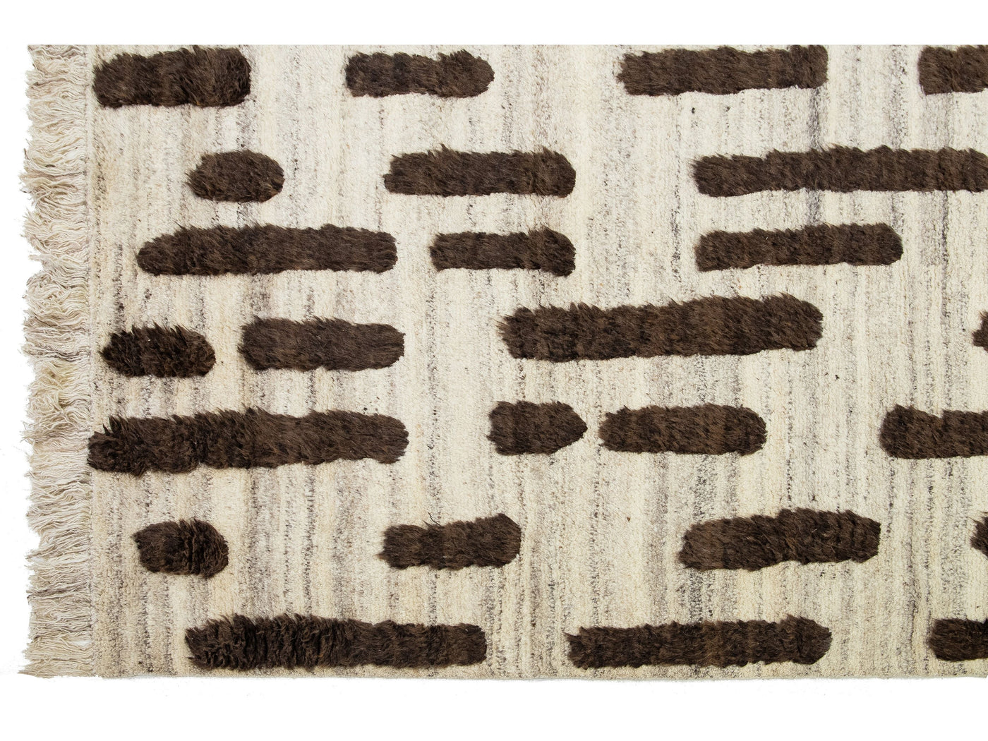 Modern Moroccan Wool Rug 12 X 15