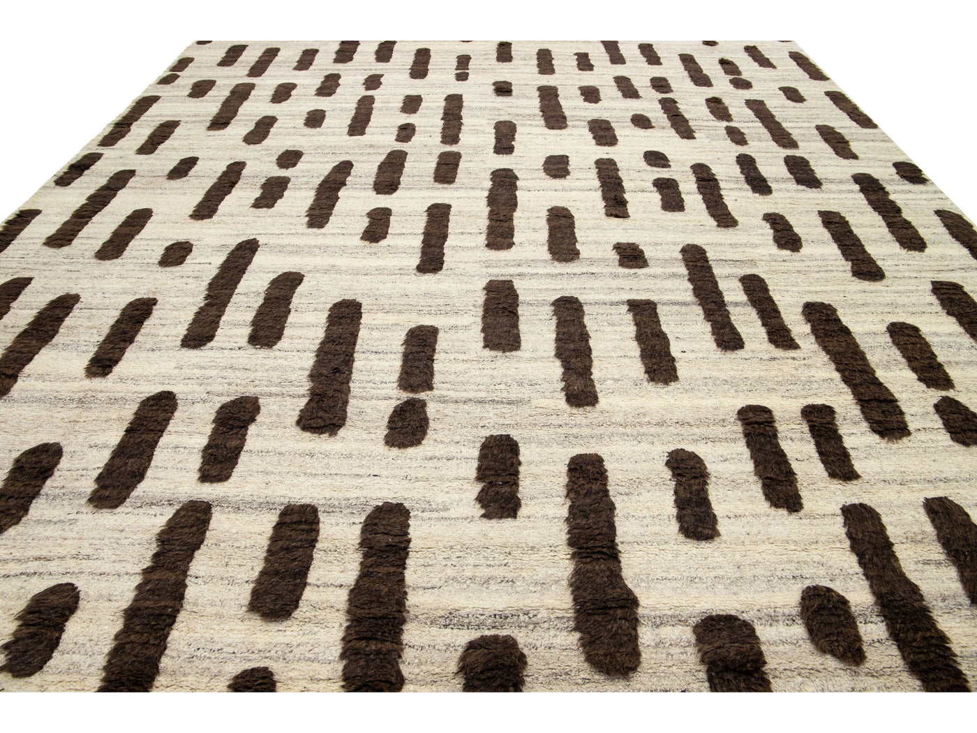 Modern Moroccan Wool Rug 12 X 15