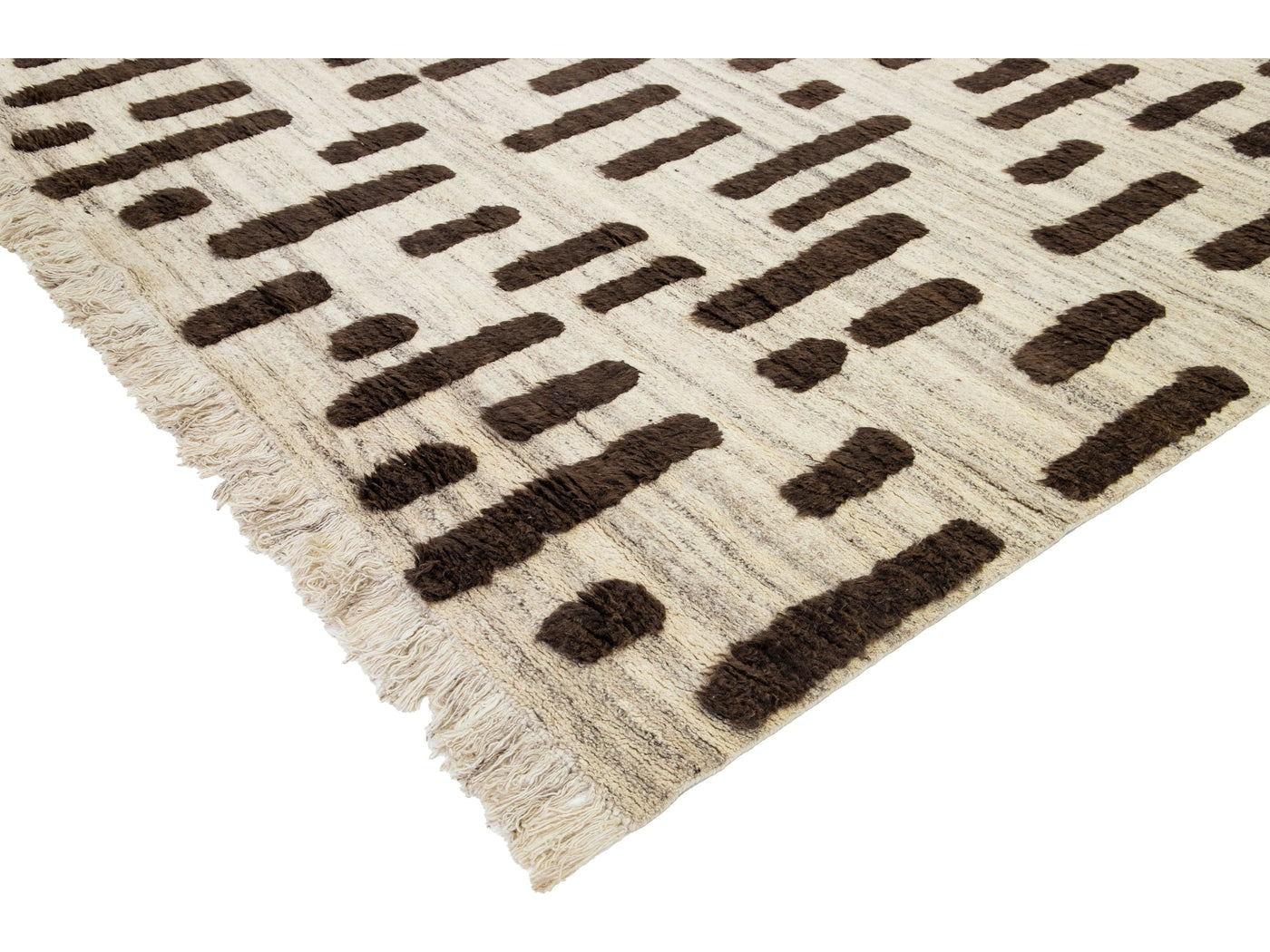 Modern Moroccan Wool Rug 12 X 15