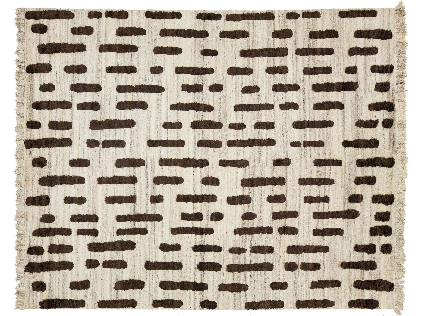 Modern Moroccan Wool Rug 12 X 15