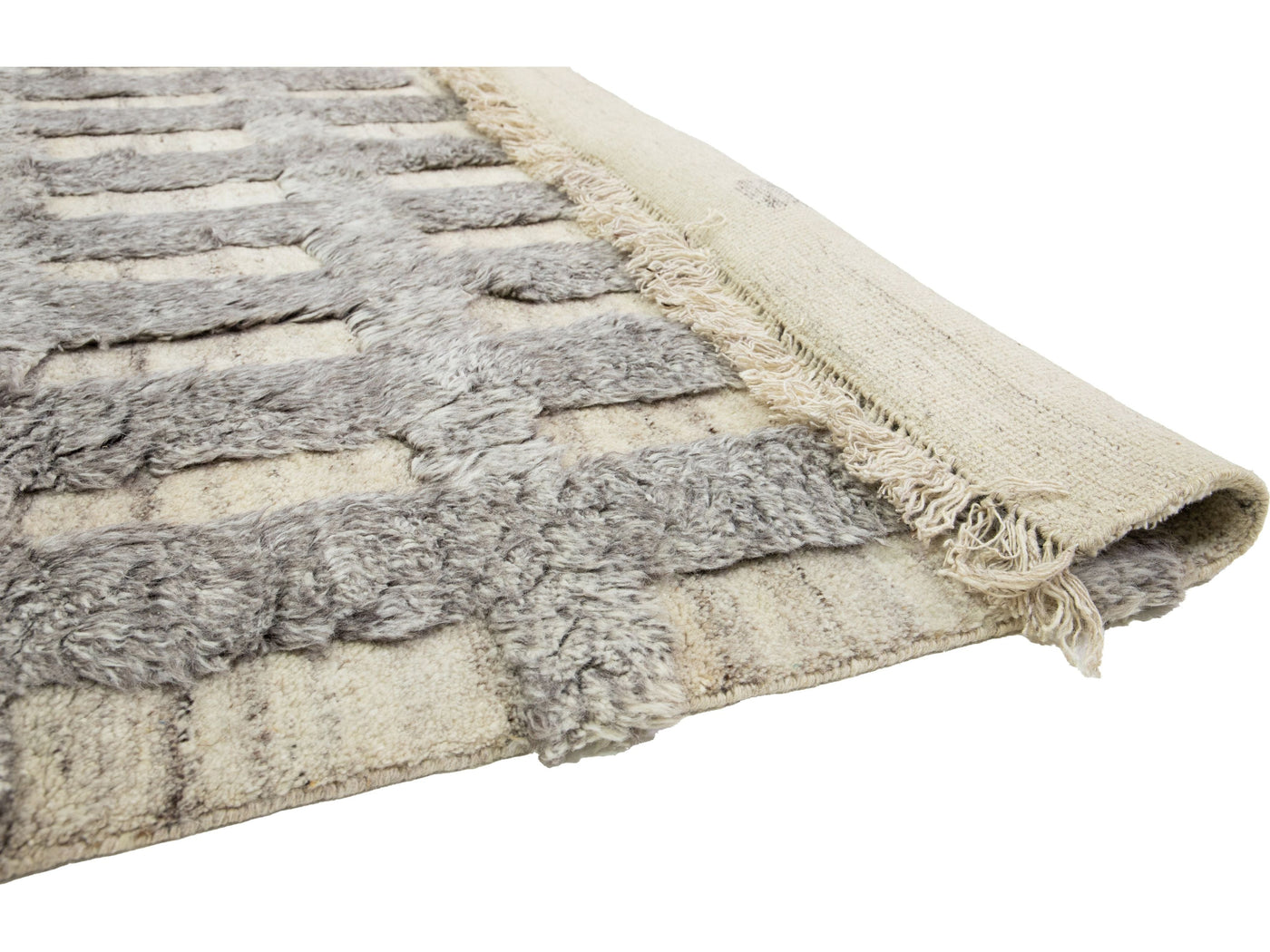 Modern Moroccan Wool Rug 12 X 15