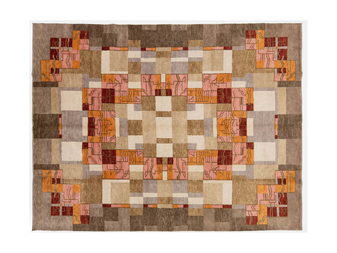 Modern Wool Rug 9 X 12